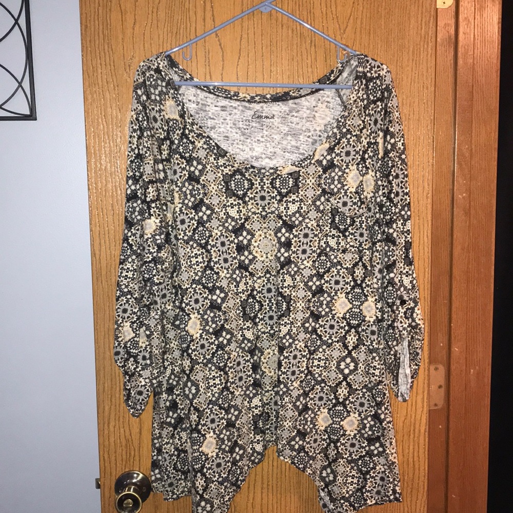 Asymmetrical tunic size 3x